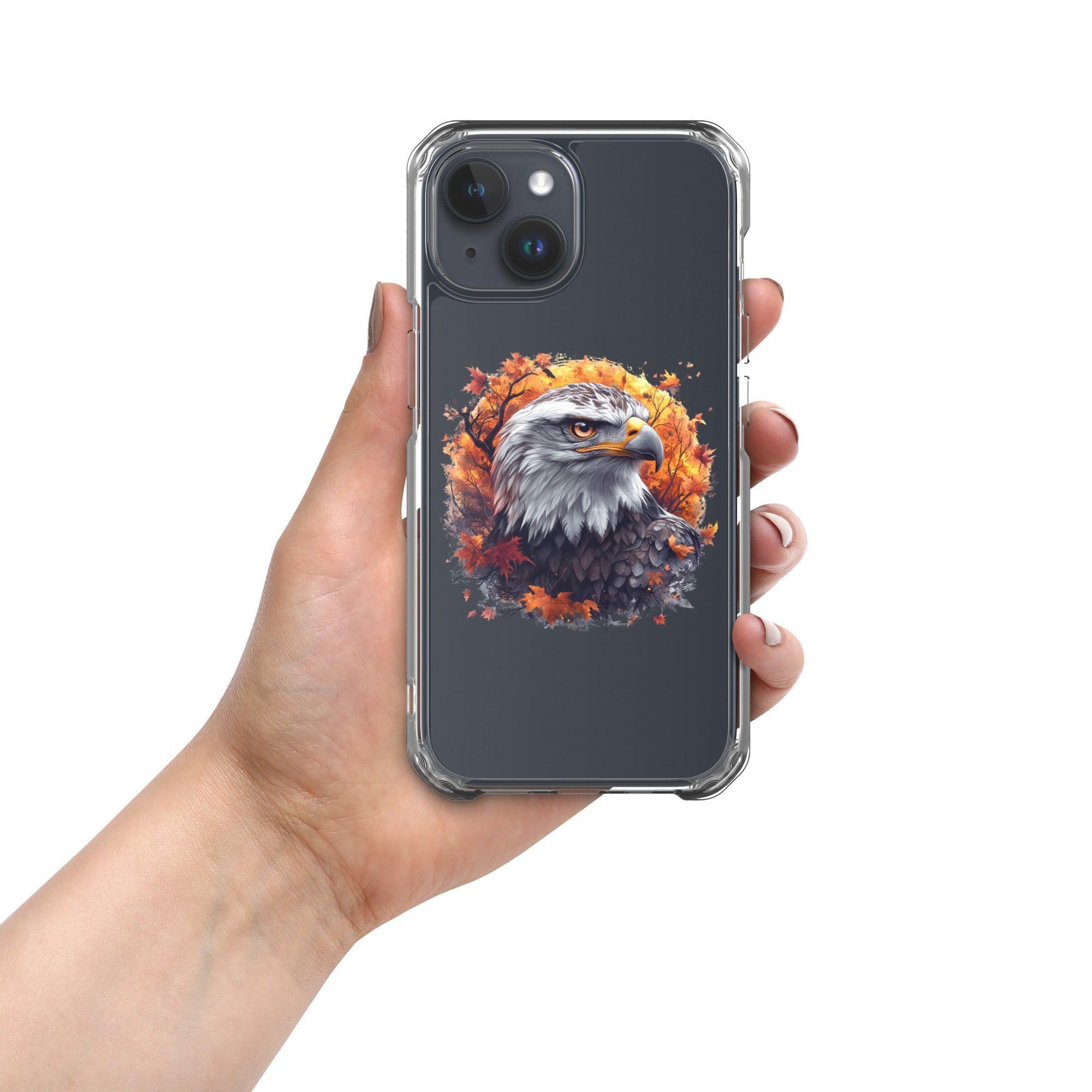 Autumn Eagle Spirit Clear Case for iPhone 15