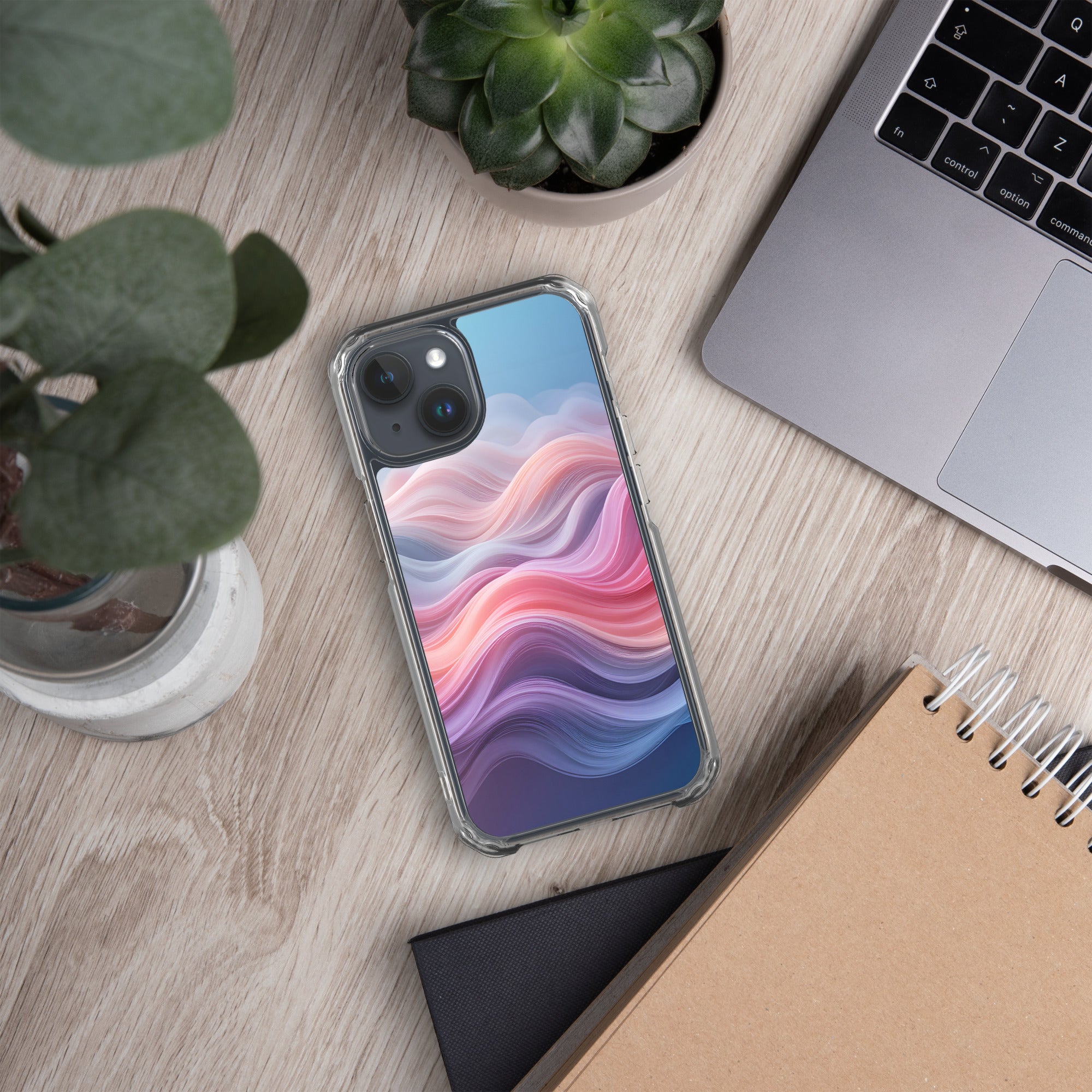 Velvet Currents Dream Clear Case for iPhone 15