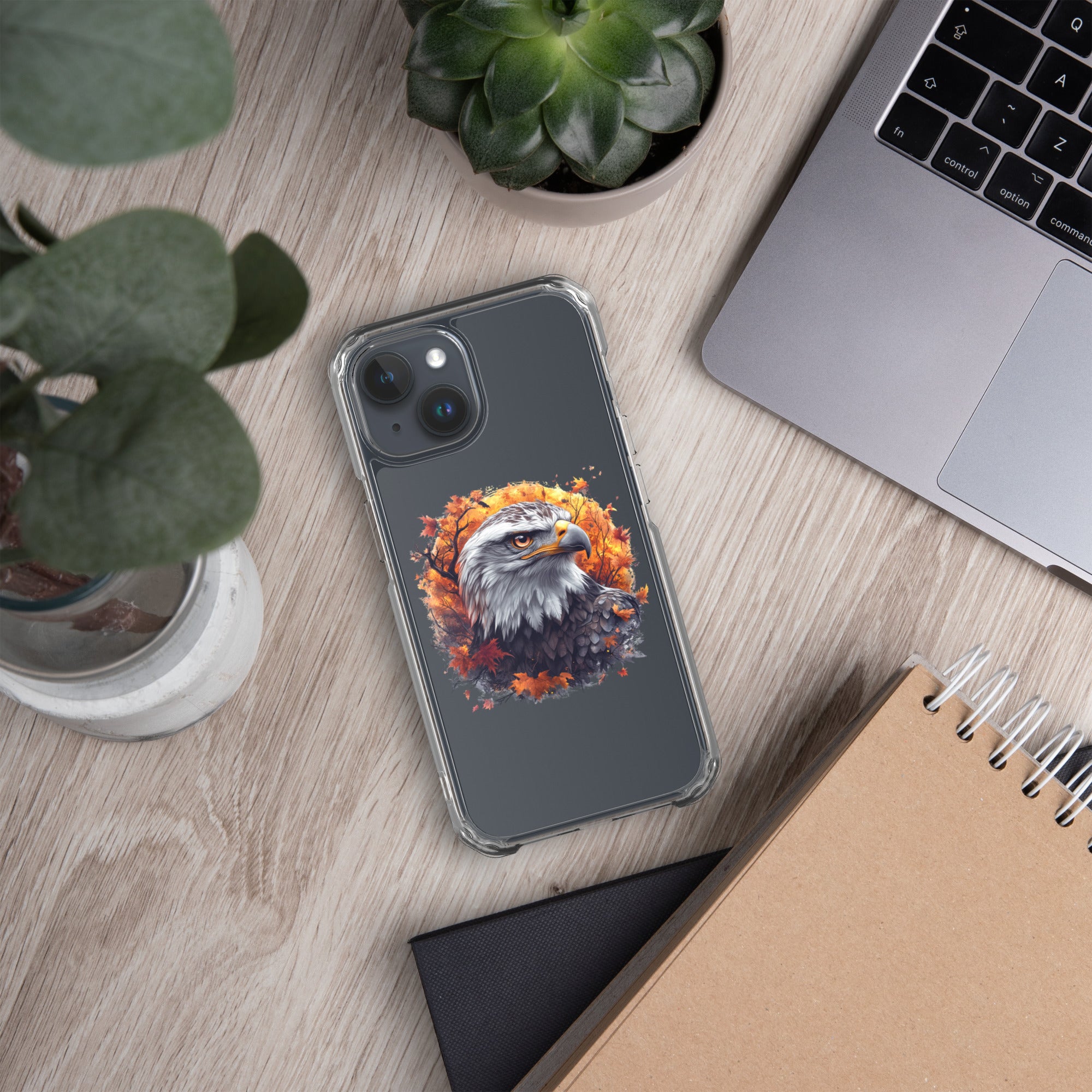 Autumn Eagle Spirit Clear Case for iPhone 15