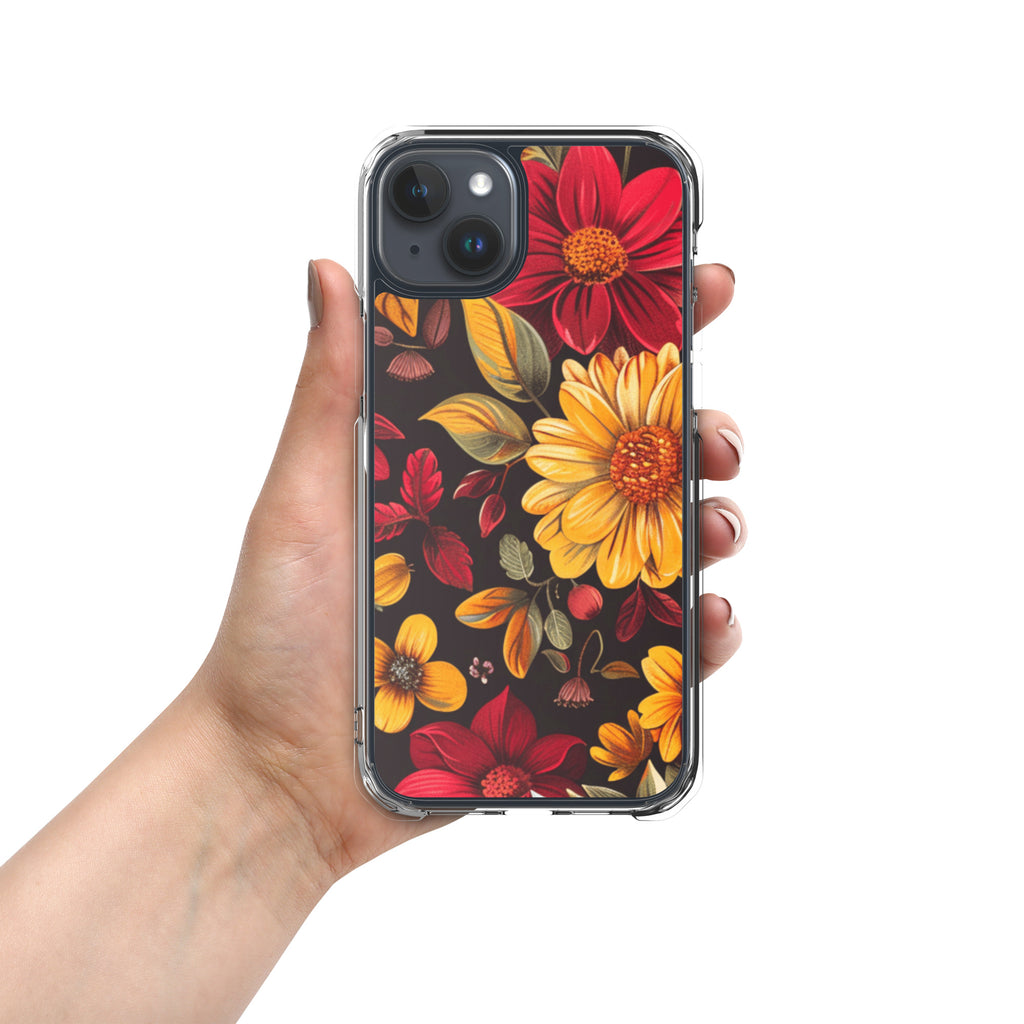 Twilight Flowerfield Clear Case for iPhone 15 Plus