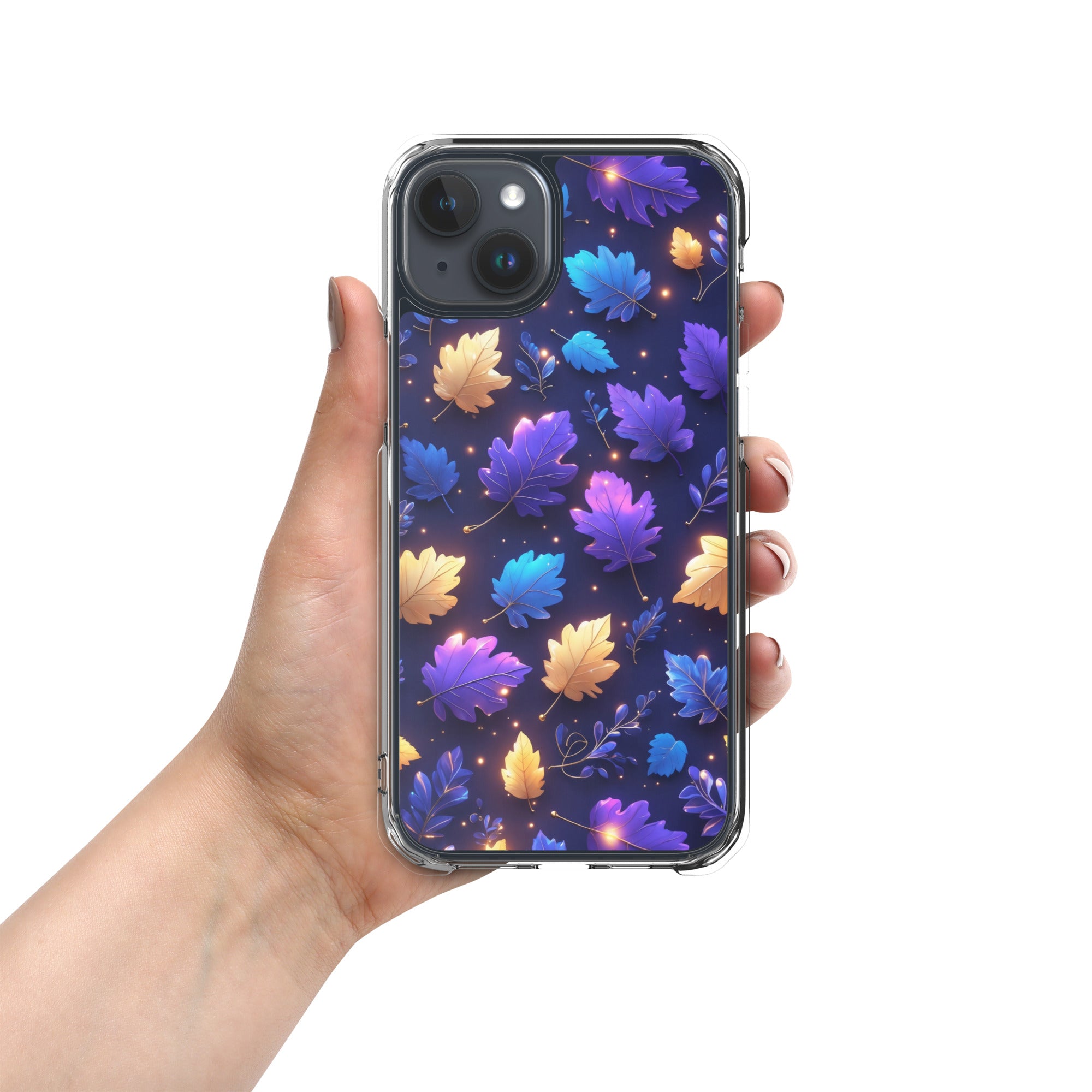 Neon Autumn Glow Clear Case for iPhone 15 Plus