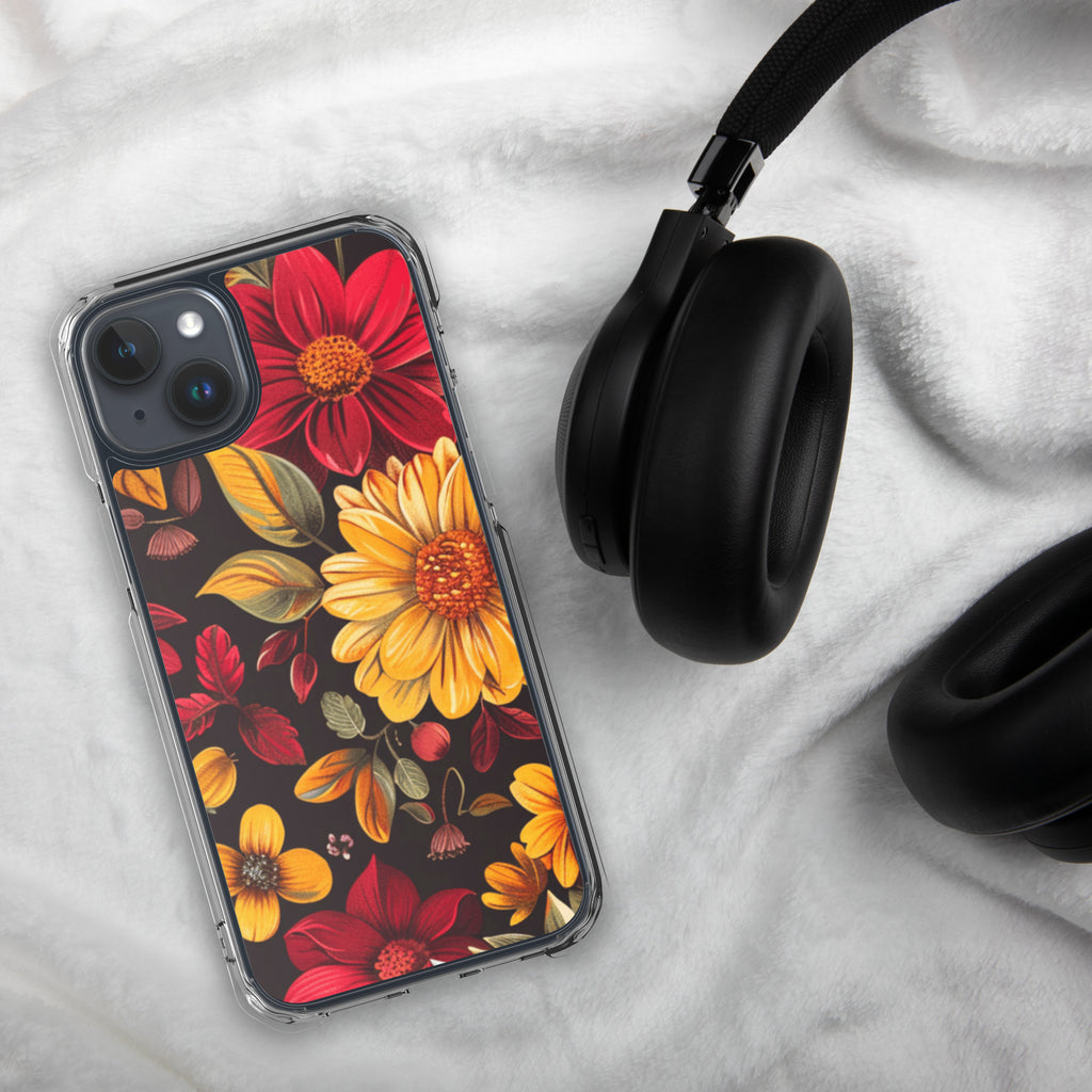Twilight Flowerfield Clear Case for iPhone 15 Plus