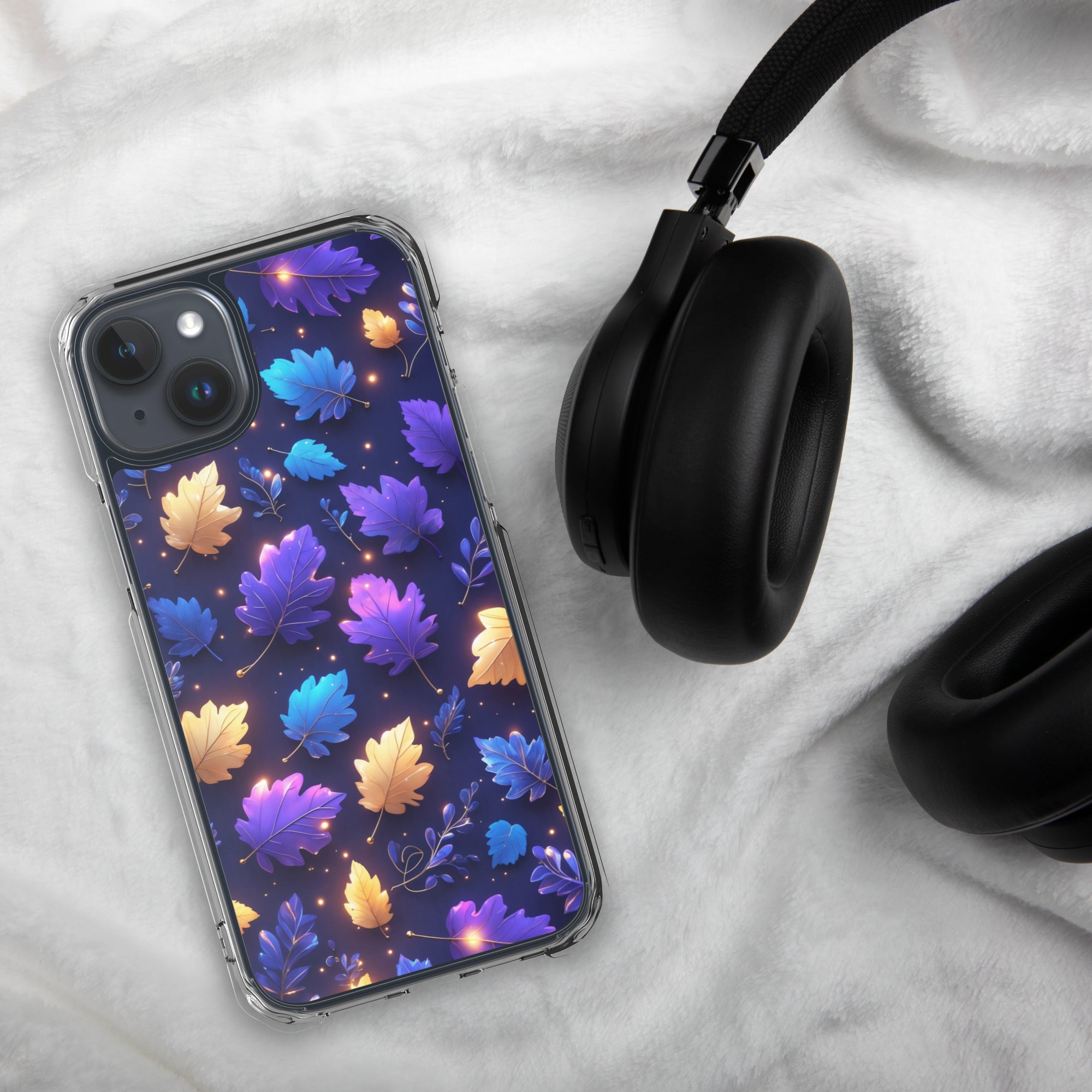 Neon Autumn Glow Clear Case for iPhone 15 Plus