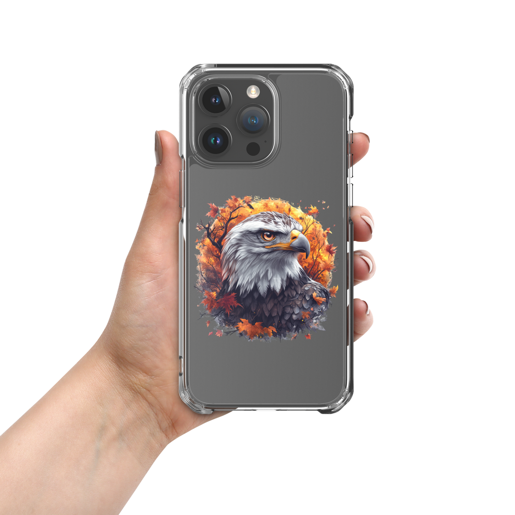 Autumn Eagle Spirit Clear Case for iPhone 15 Pro Max