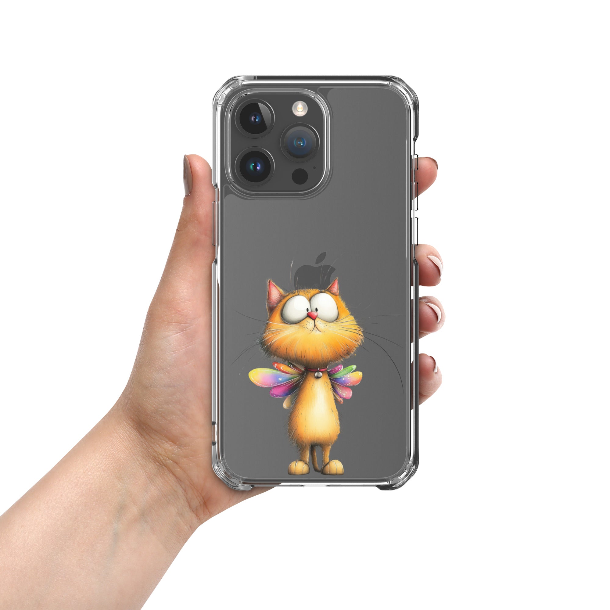 Fairy Cat Clear Case for iPhone 15 Pro Max