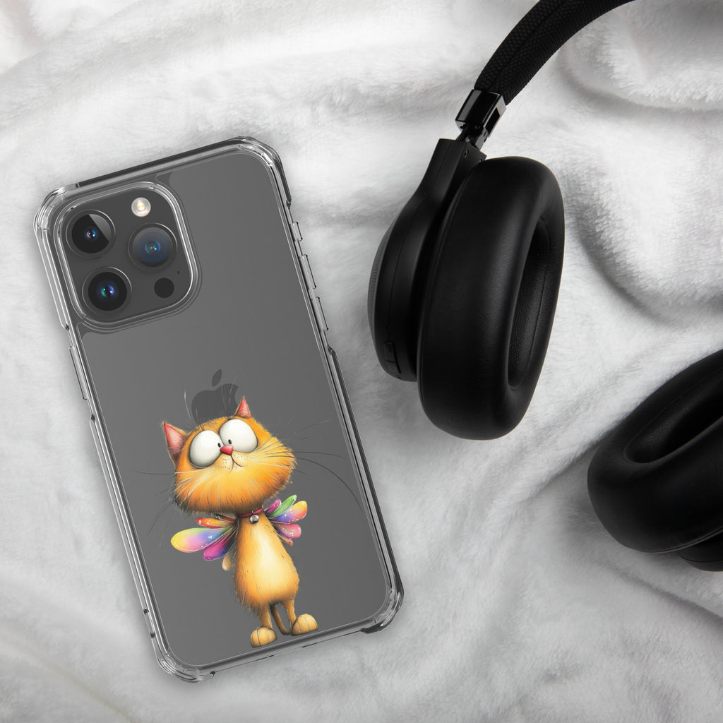 Fairy Cat Clear Case for iPhone 15 Pro Max