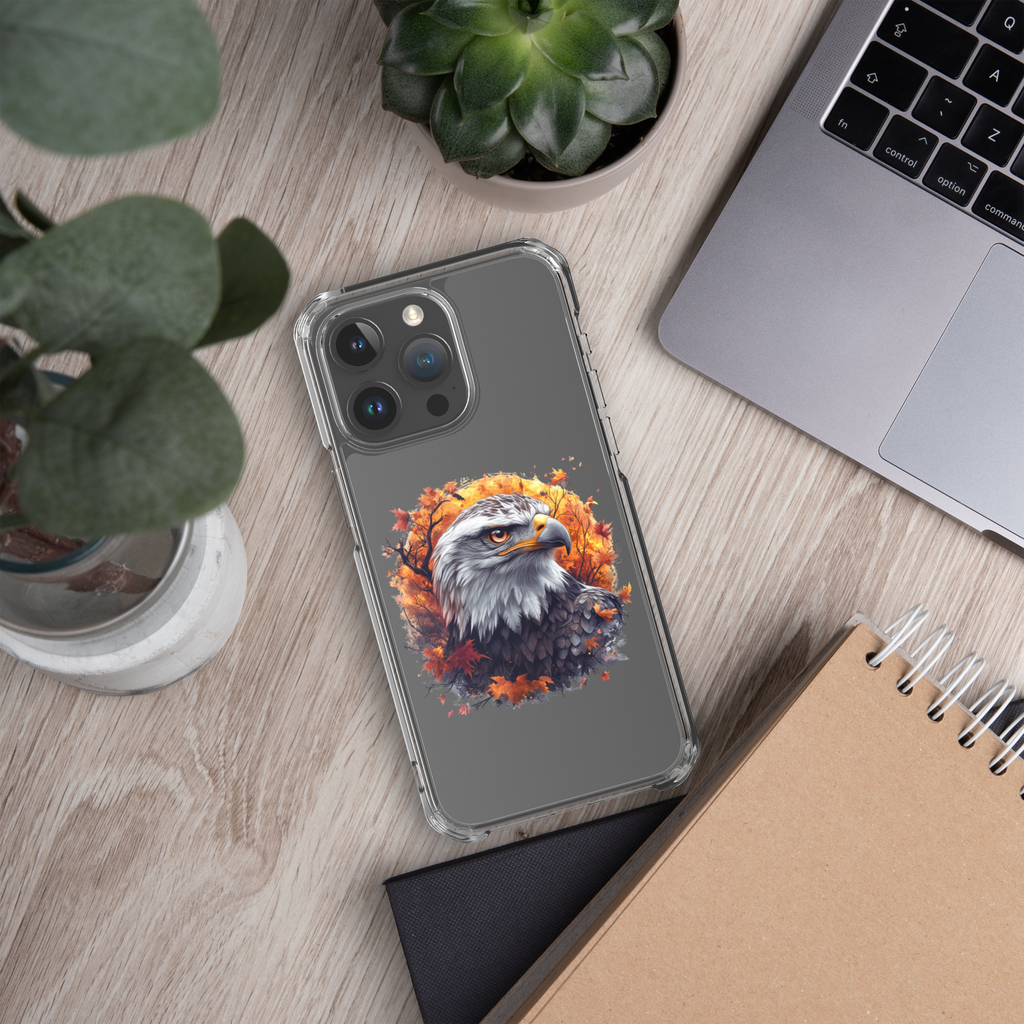 Autumn Eagle Spirit Clear Case for iPhone 15 Pro Max