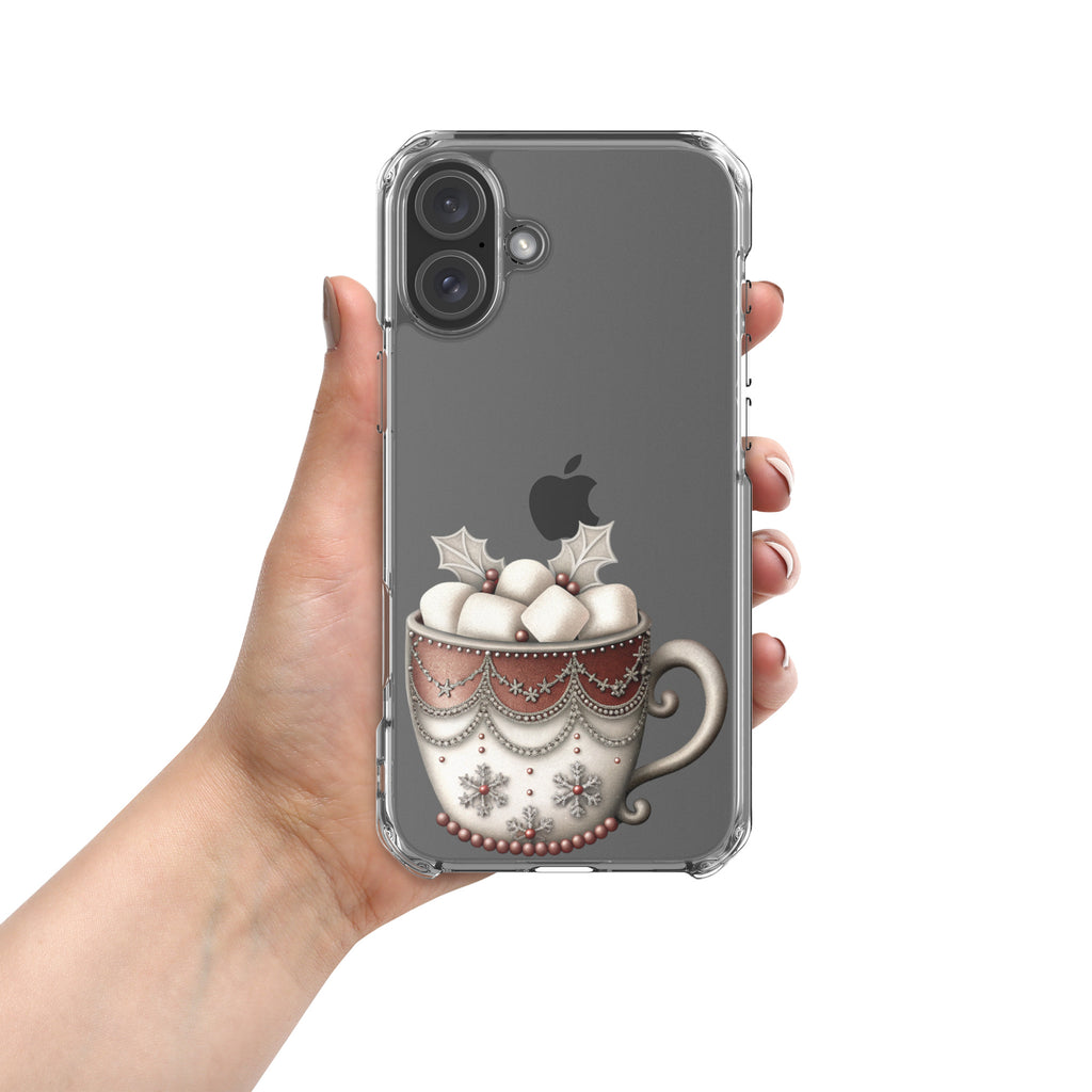 Holiday Cocoa Mug Clear Case for iPhone 16 Plus