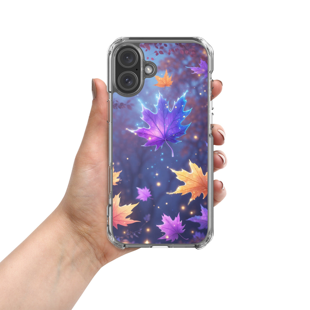 Enchanted Autumn Leaves Clear Case for iPhone 16 Plus