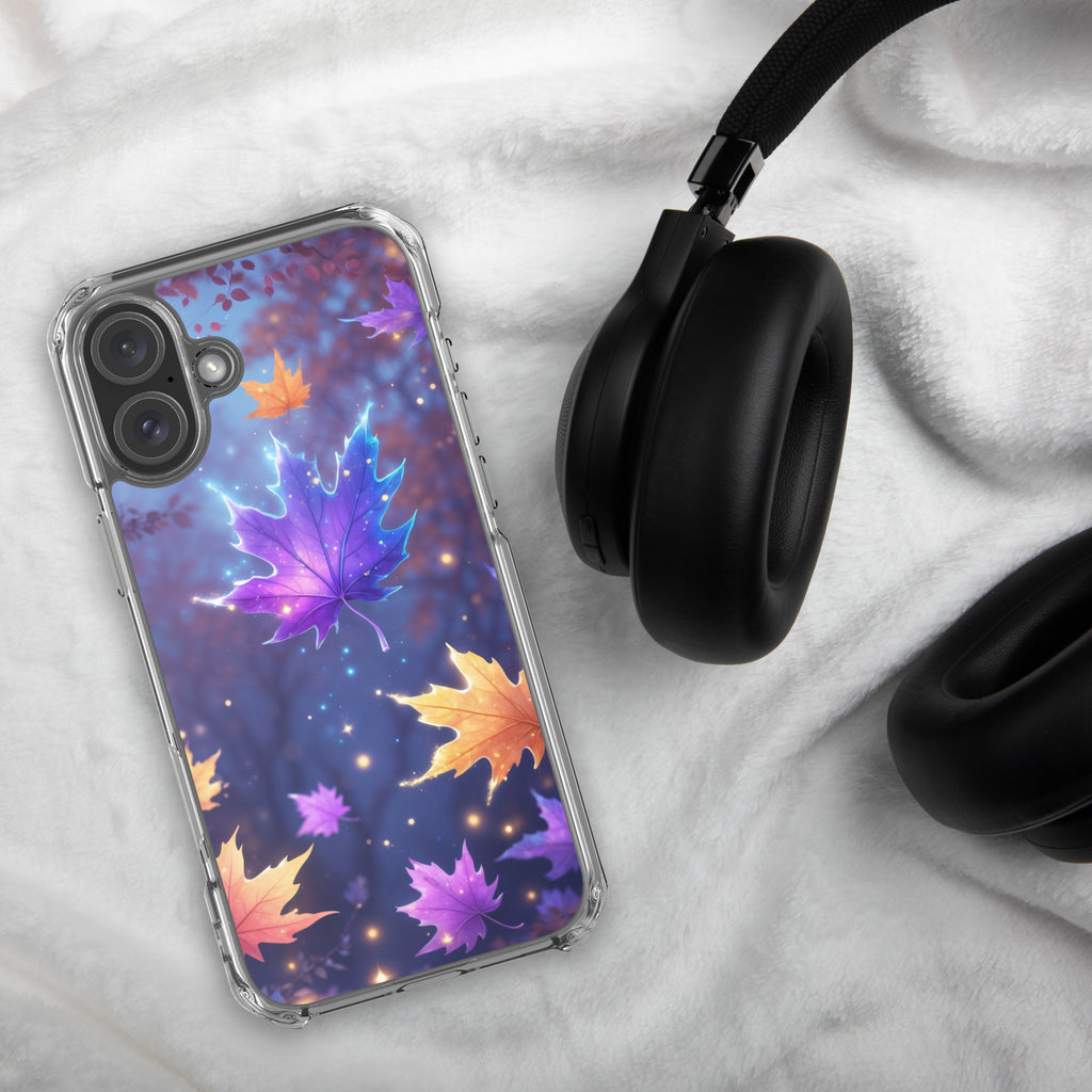 Enchanted Autumn Leaves Clear Case for iPhone 16 Plus