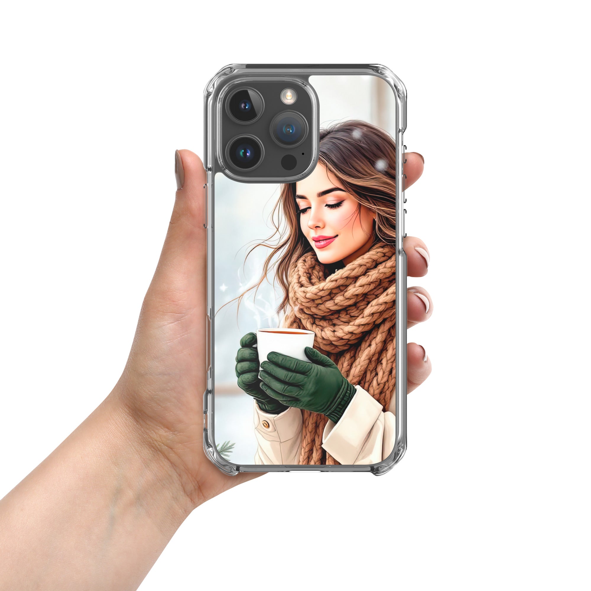 Cozy Winter Moments Clear Case for iPhone 16 Pro Max