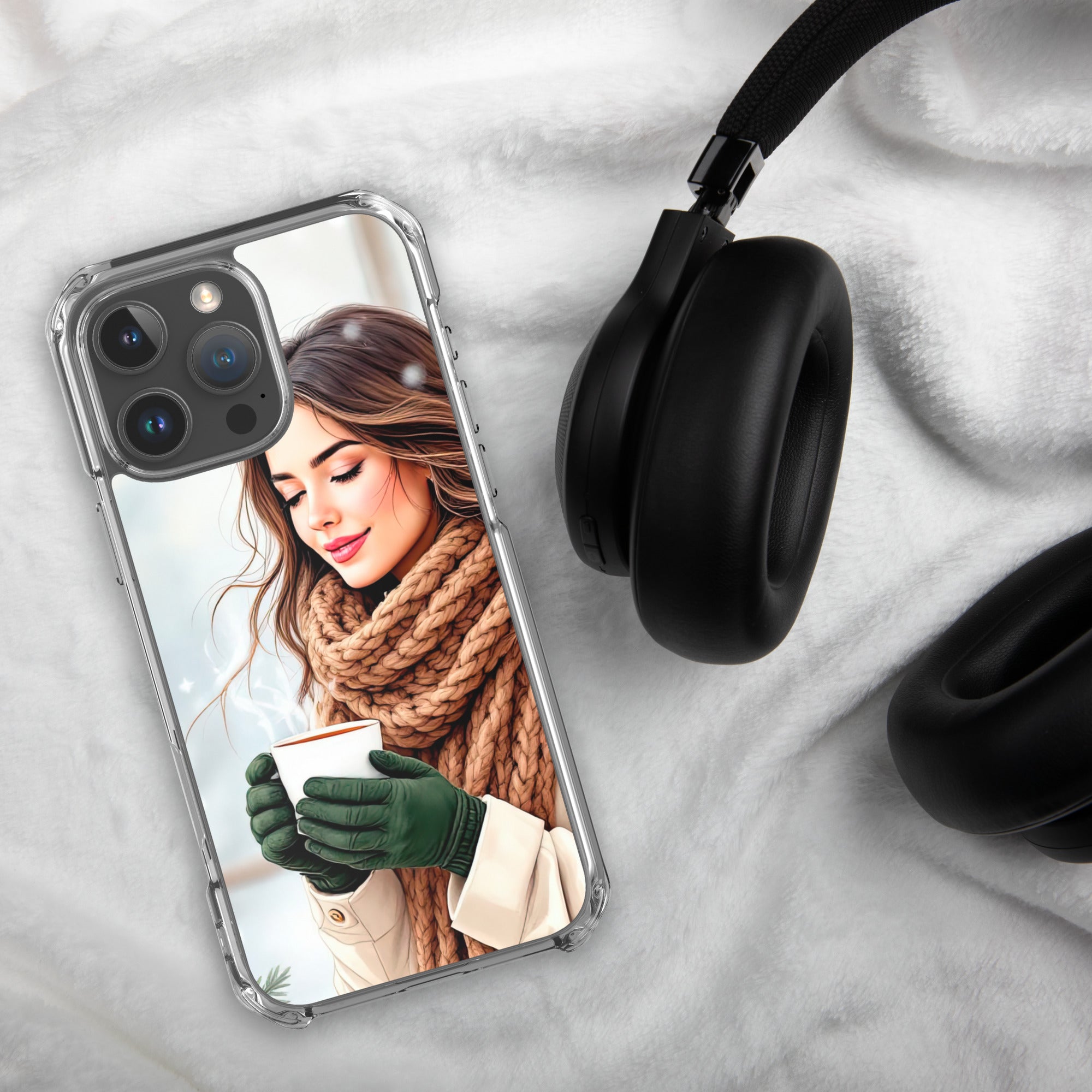 Cozy Winter Moments Clear Case for iPhone 16 Pro Max