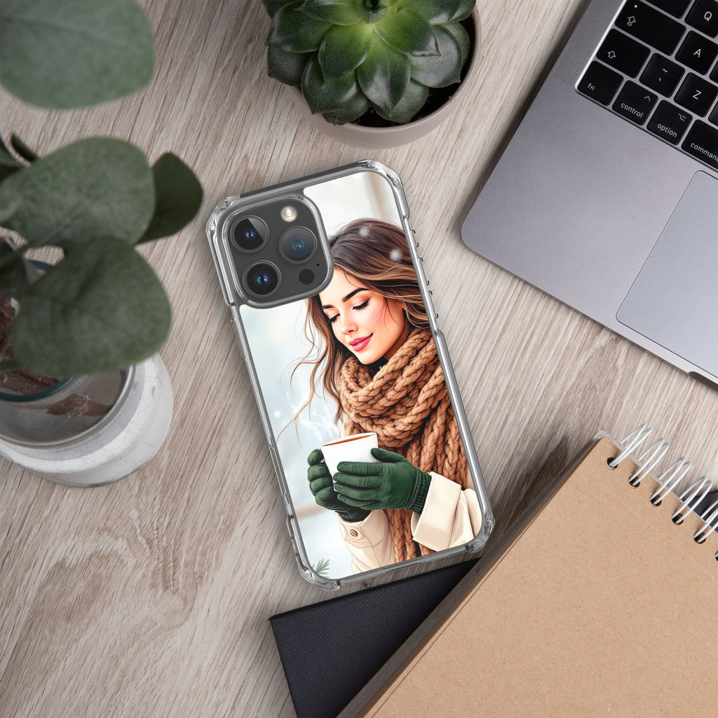 Cozy Winter Moments Clear Case for iPhone 16 Pro Max