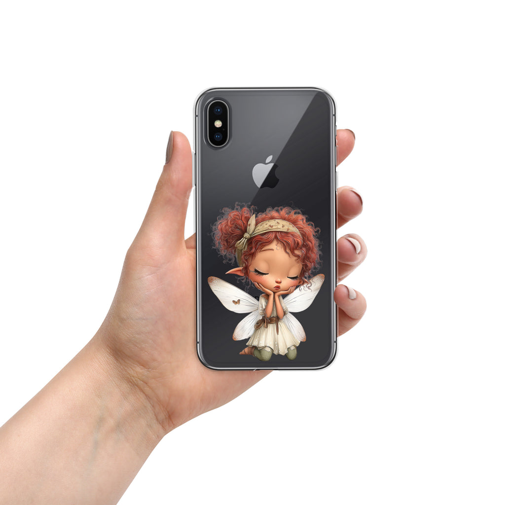 Rusty Fairy Clear Case for iPhone X/XS - Cute Fantasy Fairy Protective Phone Cover