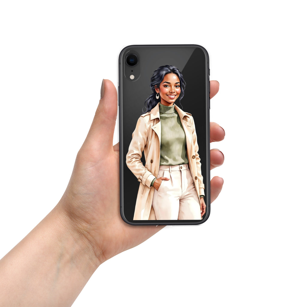 Chic Autumn Style Clear Case for iPhone XR