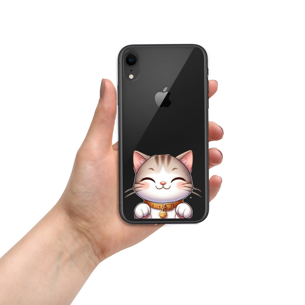Happy Kitty Clear Case for iPhone XR