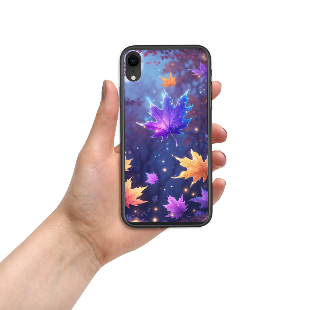 Enchanted Autumn Leaves Clear Case for iPhone XR