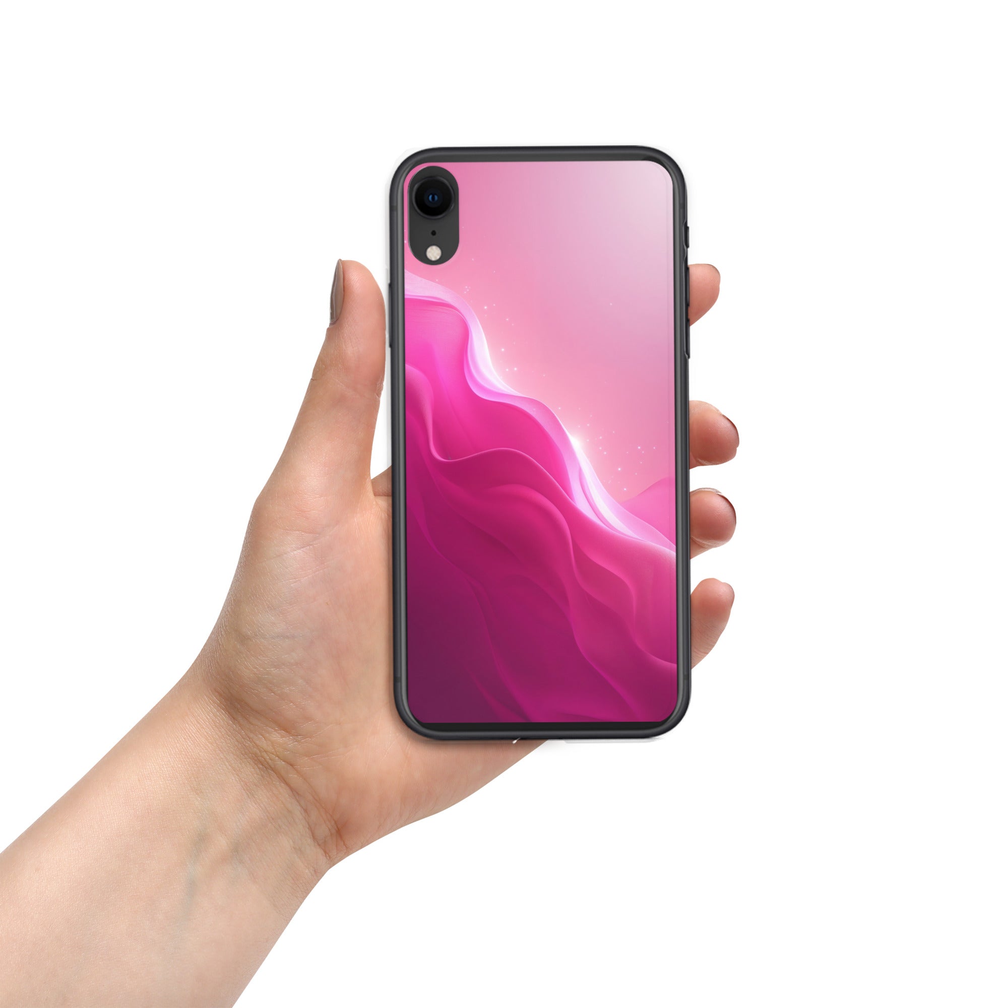 Pink Velvet Waves Dream Clear Case for iPhone XR