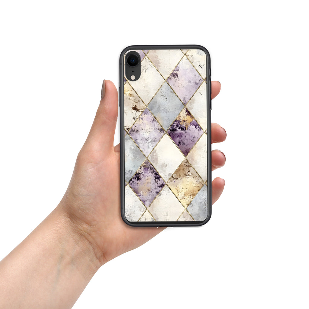 Golden Harlequin Damask Clear Case for iPhone XR