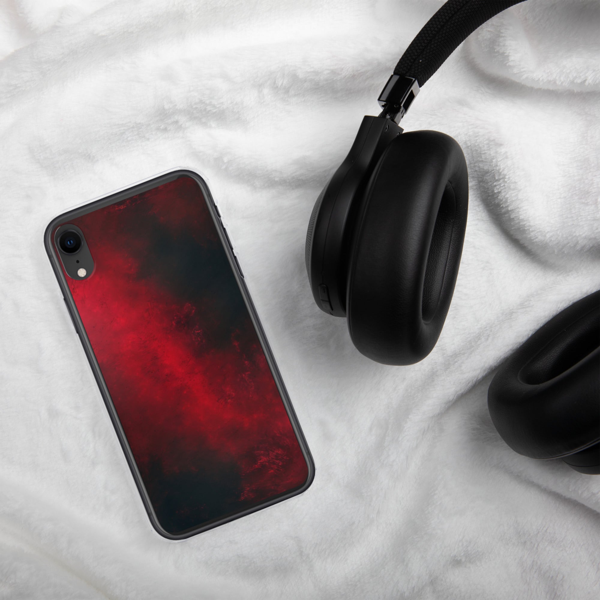 Crimson Nebula Clear Case for iPhone XR