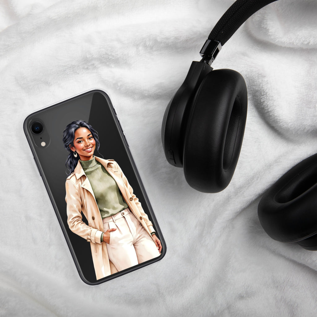 Chic Autumn Style Clear Case for iPhone XR
