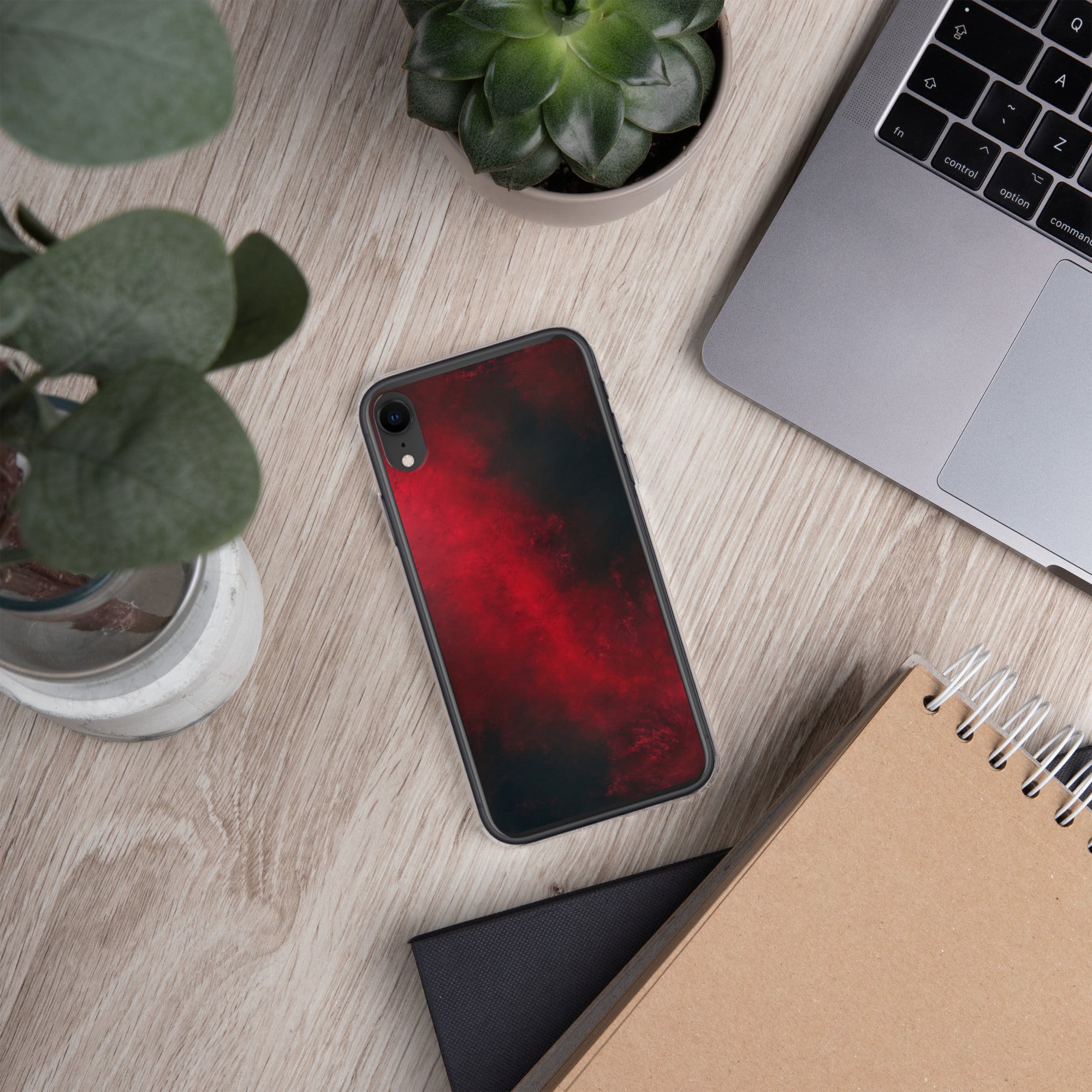 Crimson Nebula Clear Case for iPhone XR