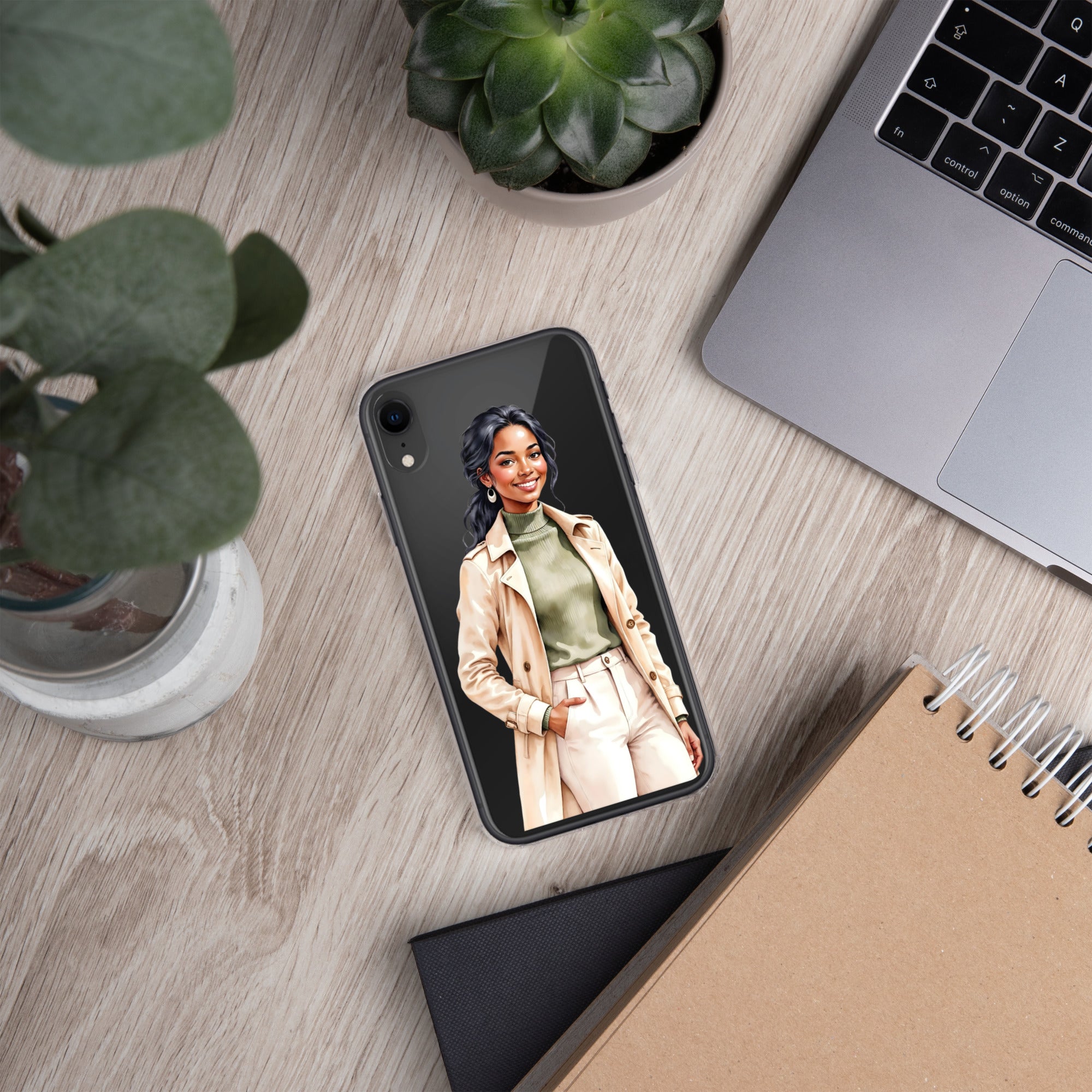 Chic Autumn Style Clear Case for iPhone XR