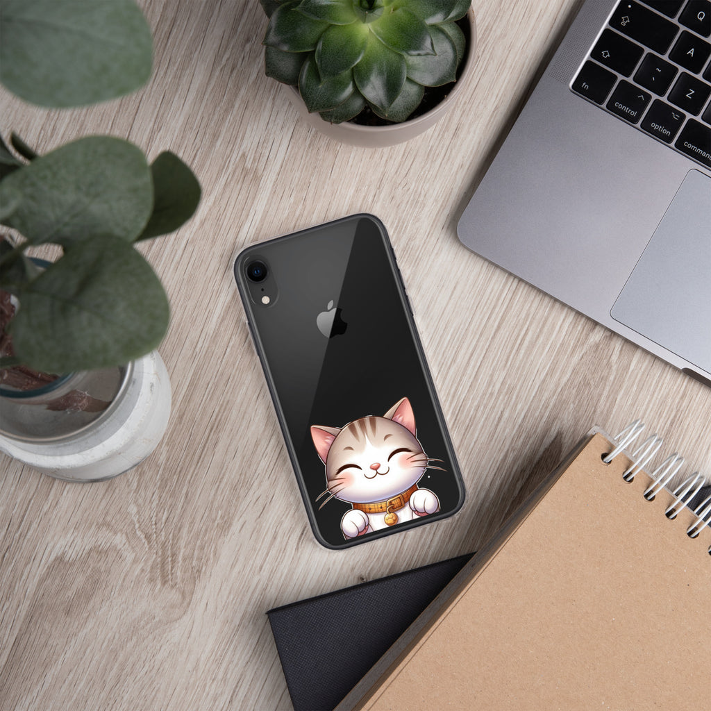 Happy Kitty Clear Case for iPhone XR