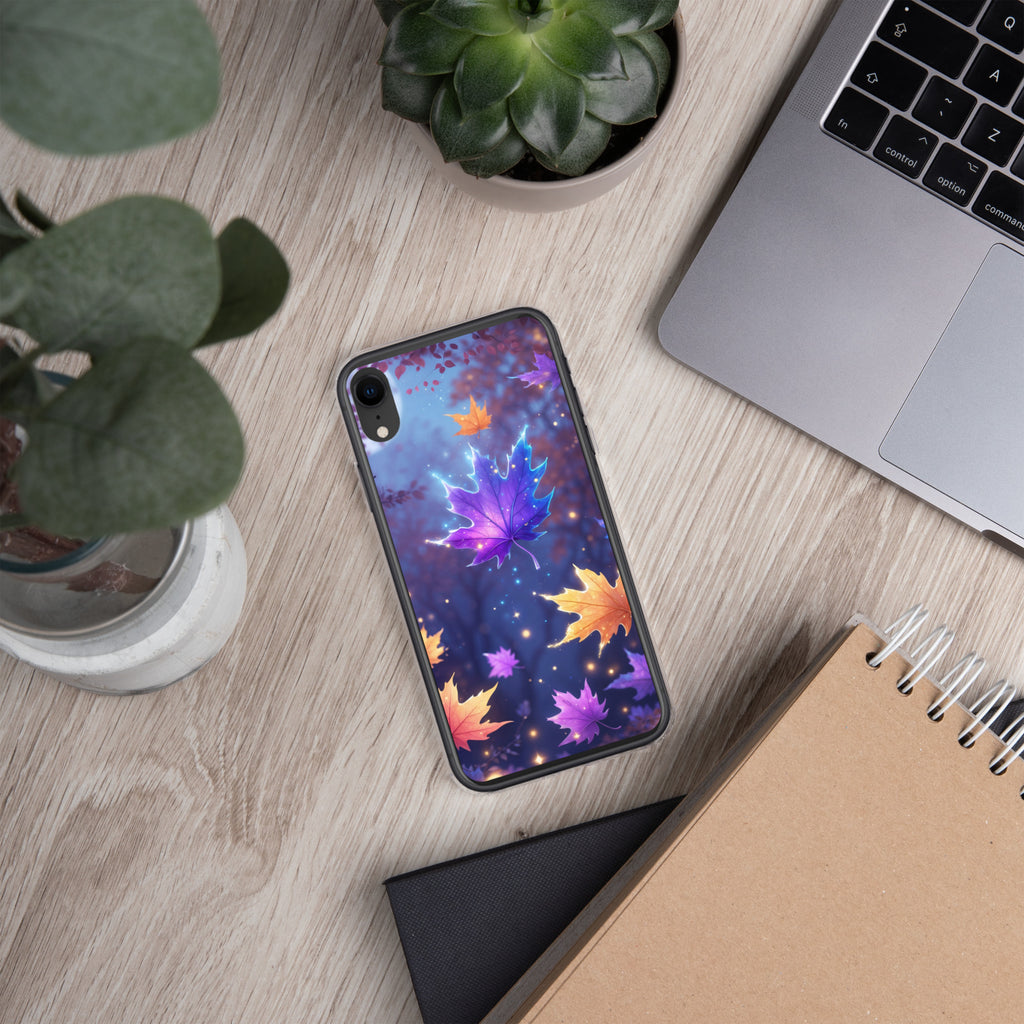 Enchanted Autumn Leaves Clear Case for iPhone XR