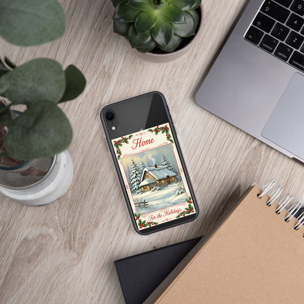 Home for the Holidays Clear Case for iPhone XR