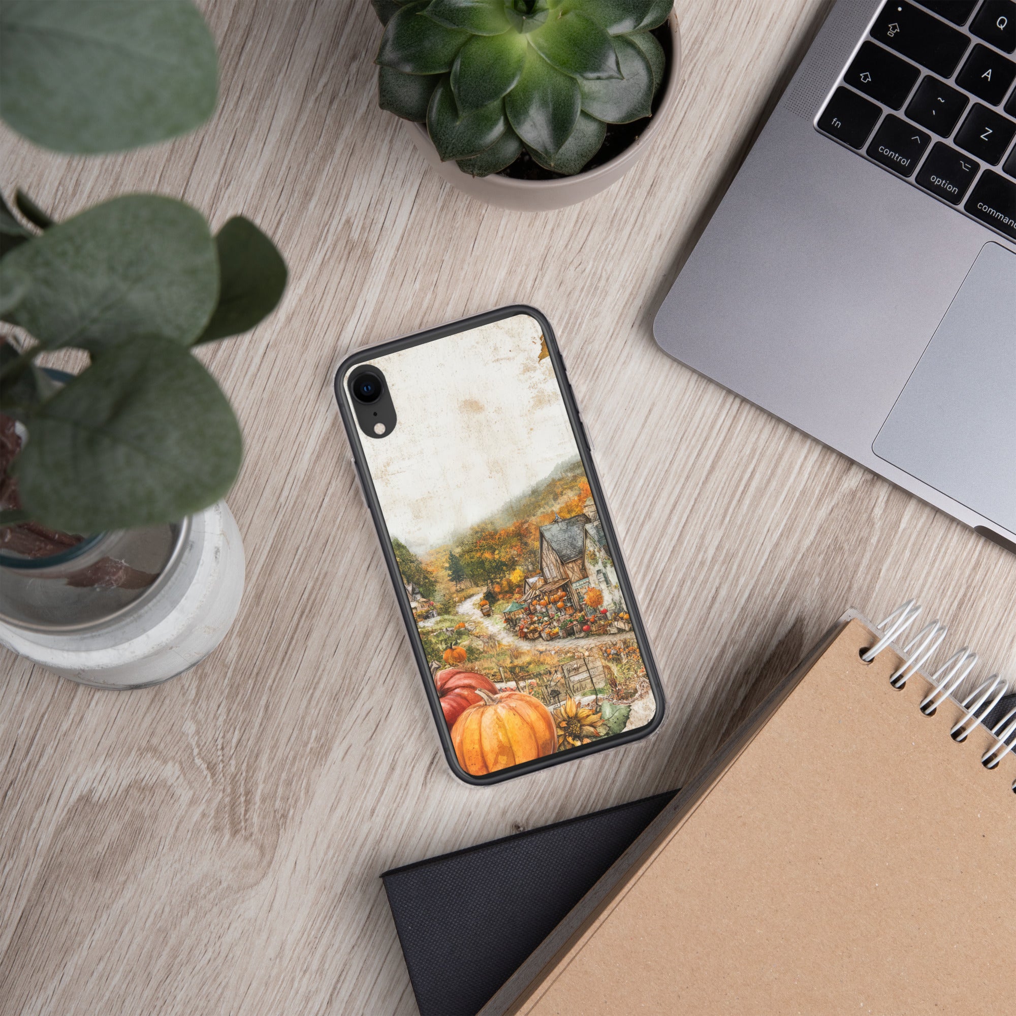 Autumn Village Clear Case for iPhone XR