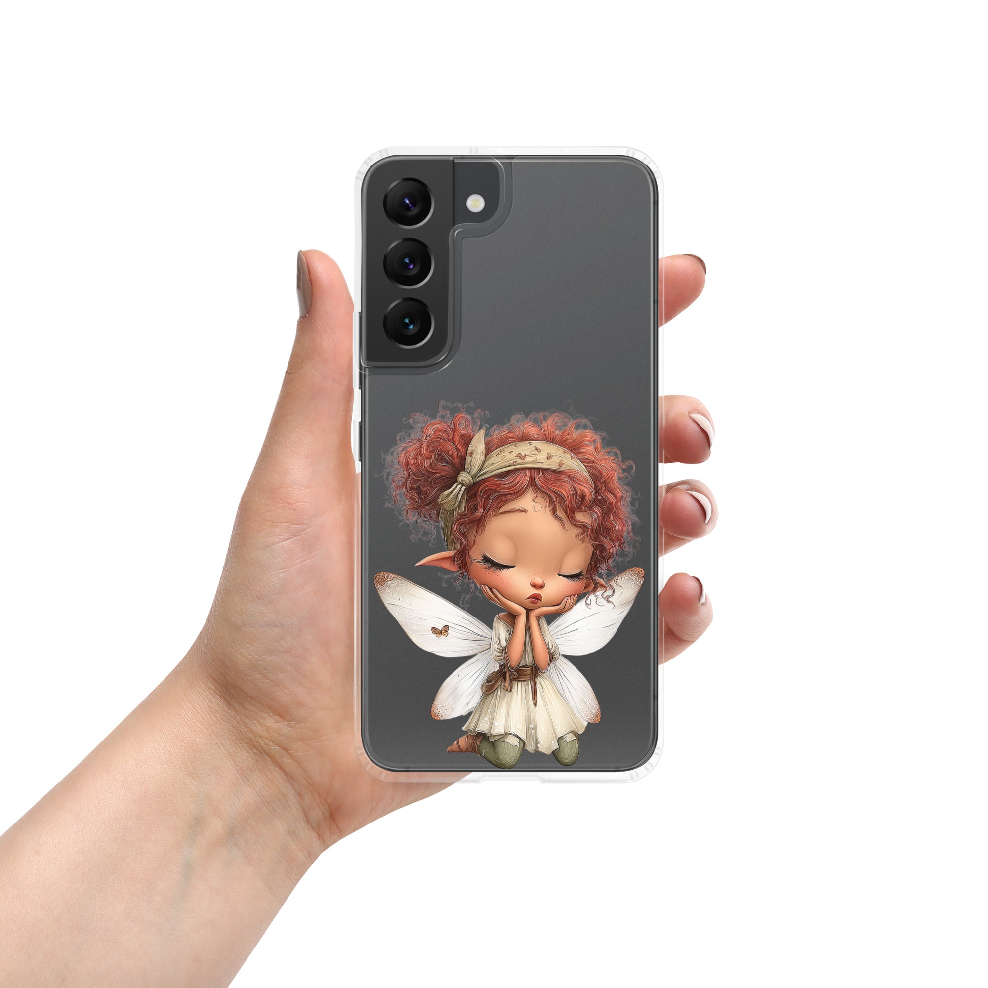 Whimsical Fairy Clear Case for Samsung Galaxy S22 – Whimsical Fantasy Art Protective Cover