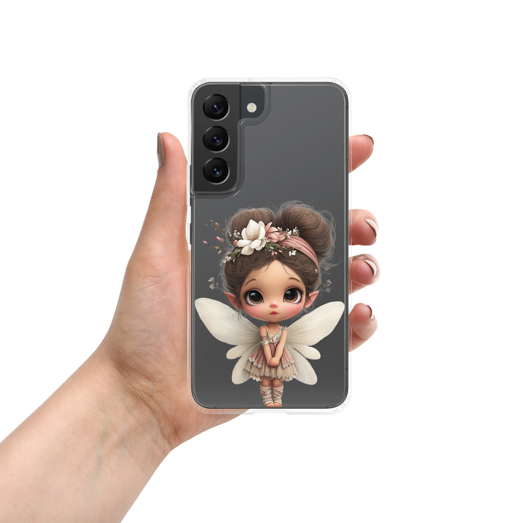 Whimsical Fairy Clear Case for Samsung Galaxy S22 – Cute Fantasy Character Protective Cover