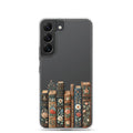 Vintage Floral Books Clear Case for Samsung Galaxy S22 – Elegant Library-Inspired Protective Cover