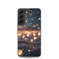 Golden Bokeh Lights Clear Case for Samsung Galaxy S22 – Elegant Glow Protective Cover