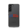 American Nurse Typography Clear Case for Samsung Galaxy S22 – Patriotic Profession Protective Cover