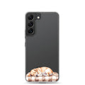 Sleeping Puppy Clear Case for Samsung Galaxy S22 – Cozy Minimal Pet Protective Cover