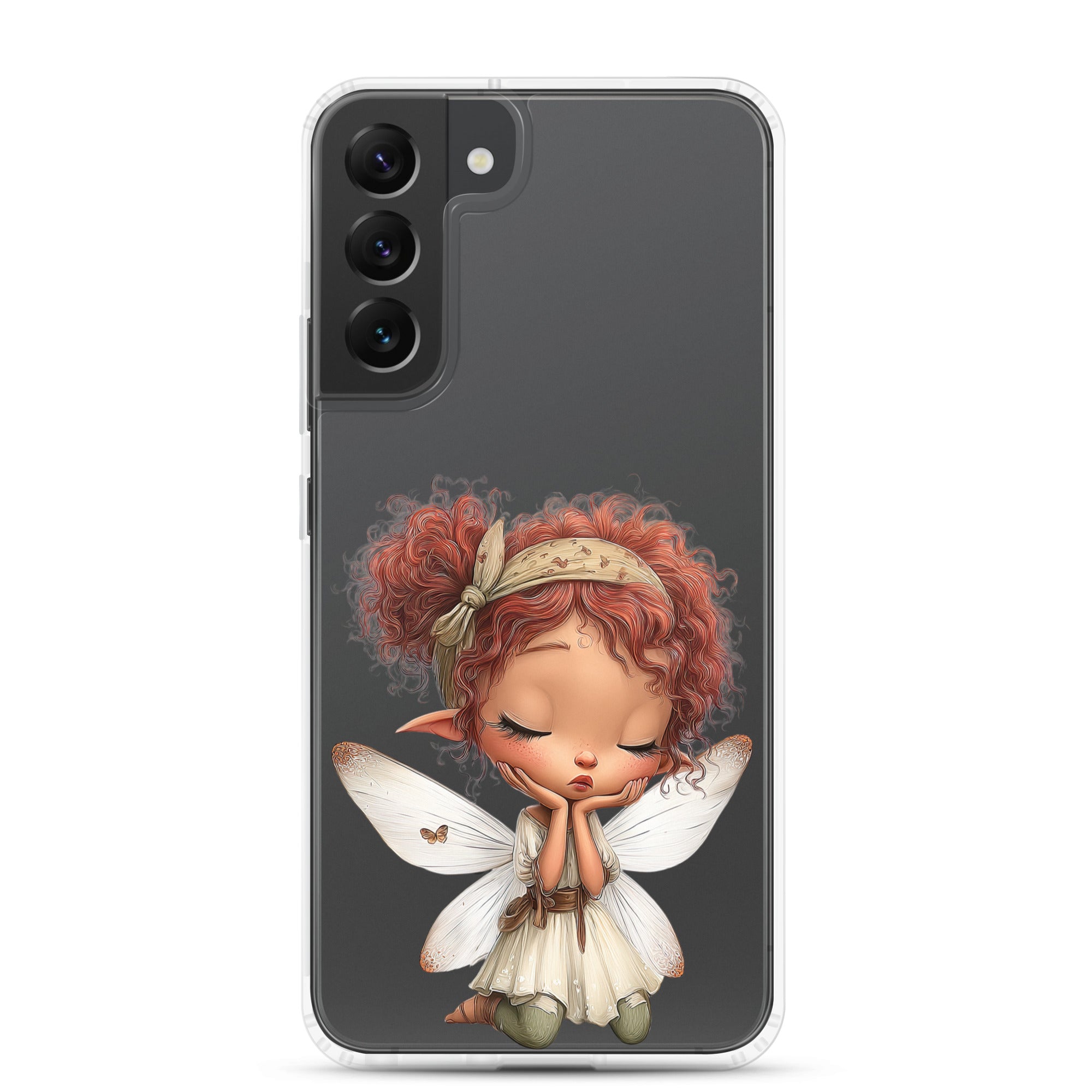 Dreamy Fairy Clear Case for Samsung Galaxy S22 Plus – Whimsical Fantasy Art Protective Cover