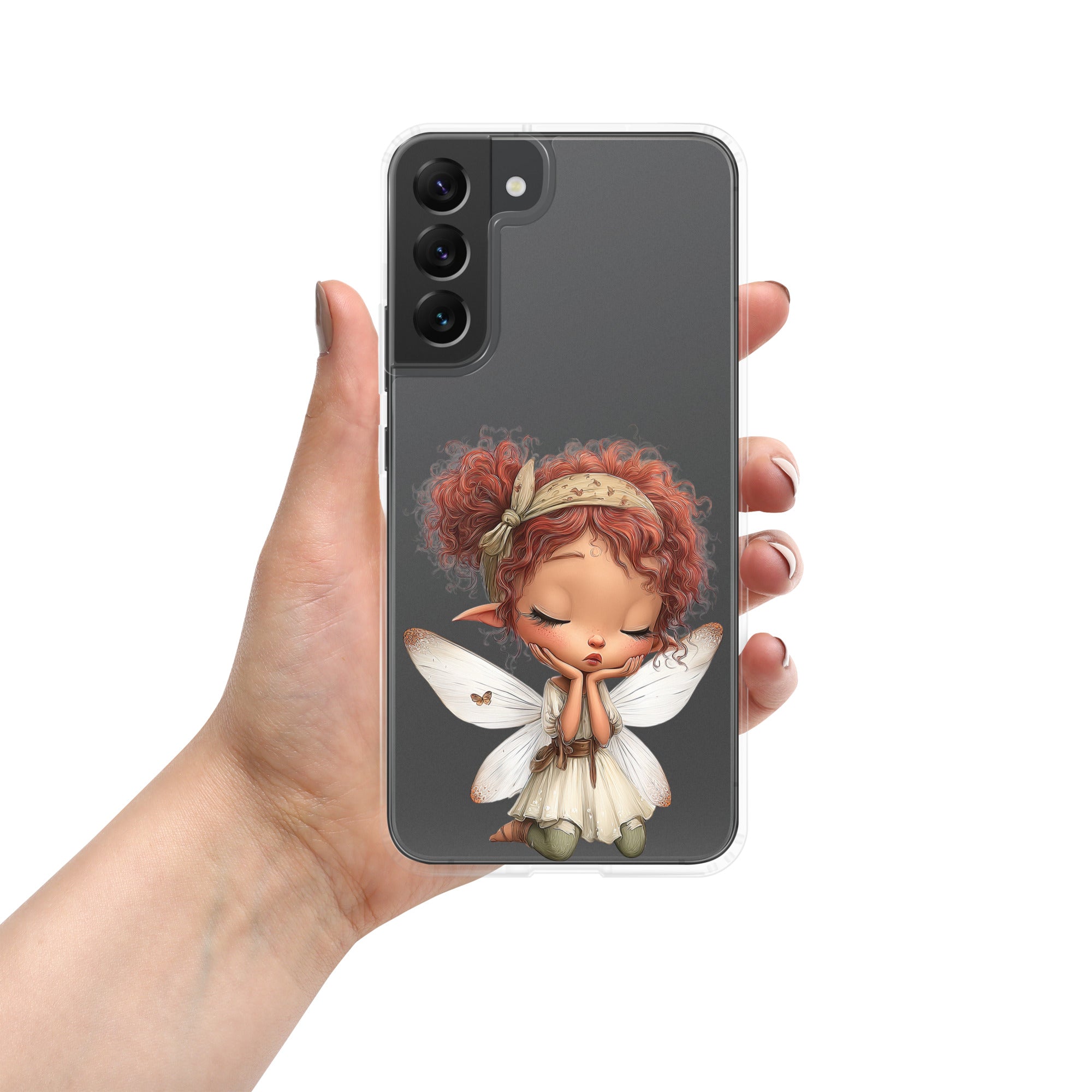 Dreamy Fairy Clear Case for Samsung Galaxy S22 Plus – Whimsical Fantasy Art Protective Cover