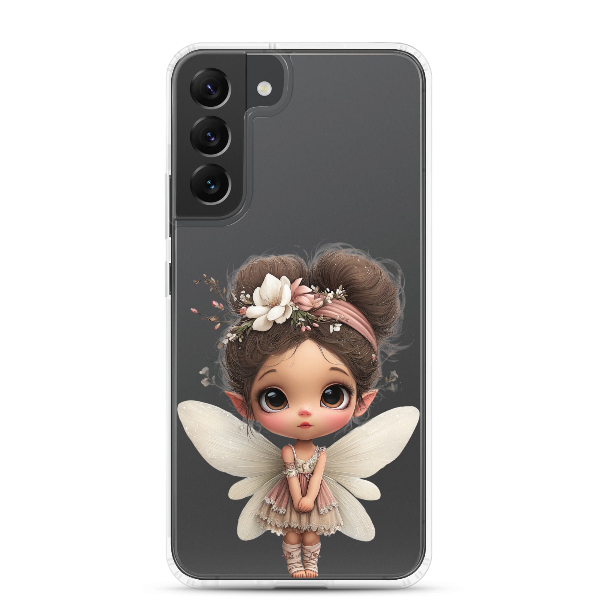 Whimsical Fairy Clear Case for Samsung Galaxy S22 Plus – Cute Fantasy Character Protective Cover
