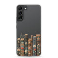 Vintage Floral Books Clear Case for Samsung Galaxy S22 Plus – Elegant Library-Inspired Protective Cover