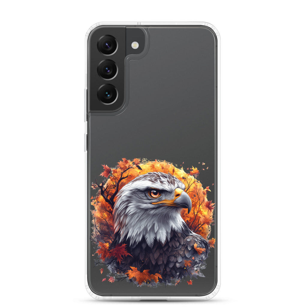 Autumn Eagle Clear Case for Samsung Galaxy S22 Plus – Artistic Wildlife Protective Cover
