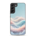 Abstract Pastel Waves Dream Clear Case for Samsung Galaxy S22 Plus – Soft Minimalist Protective Cover