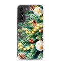 Christmas Pine Branches Clear Case for Samsung Galaxy S22 Plus – Festive Winter Protective Cover