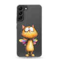 Whimsical Fairy Cat Clear Case for Samsung Galaxy S22 Plus – Playful Fantasy Protective Cover
