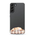 Sleeping Puppy Clear Case for Samsung Galaxy S22 Plus – Cozy Minimal Pet Protective Cover