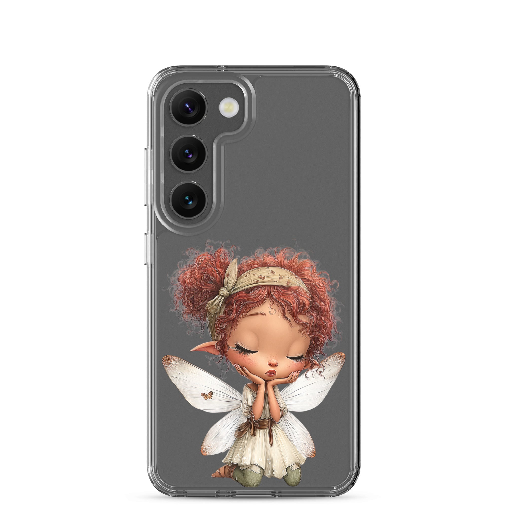 Dreamy Fairy Clear Case for Samsung Galaxy S23 – Whimsical Fantasy Art Protective Cover