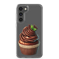 Chocolate Cupcake Clear Case for Samsung Galaxy S23 Plus – Sweet Dessert Art Protective Cover