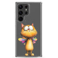 Whimsical Fairy Cat Clear Case for Samsung Galaxy S23 Ultra – Playful Fantasy Protective Cover