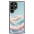 Abstract Pastel Waves Dream Clear Case for Samsung Galaxy S23 Ultra – Soft Minimalist Protective Cover